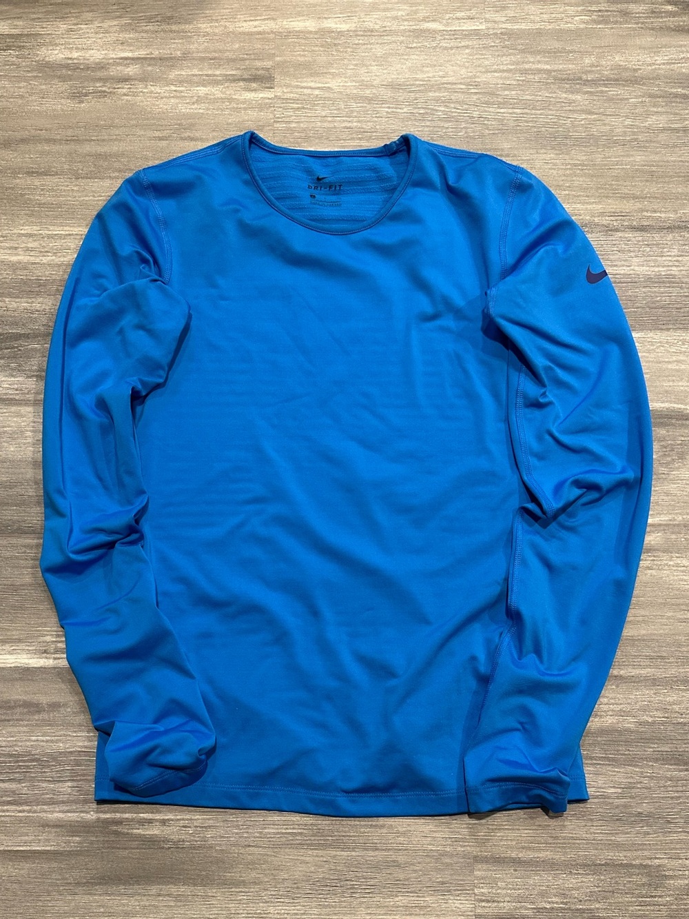 Nike Dri-FIT Women’s Compression Thermal Running Blue Long Sleeve Small